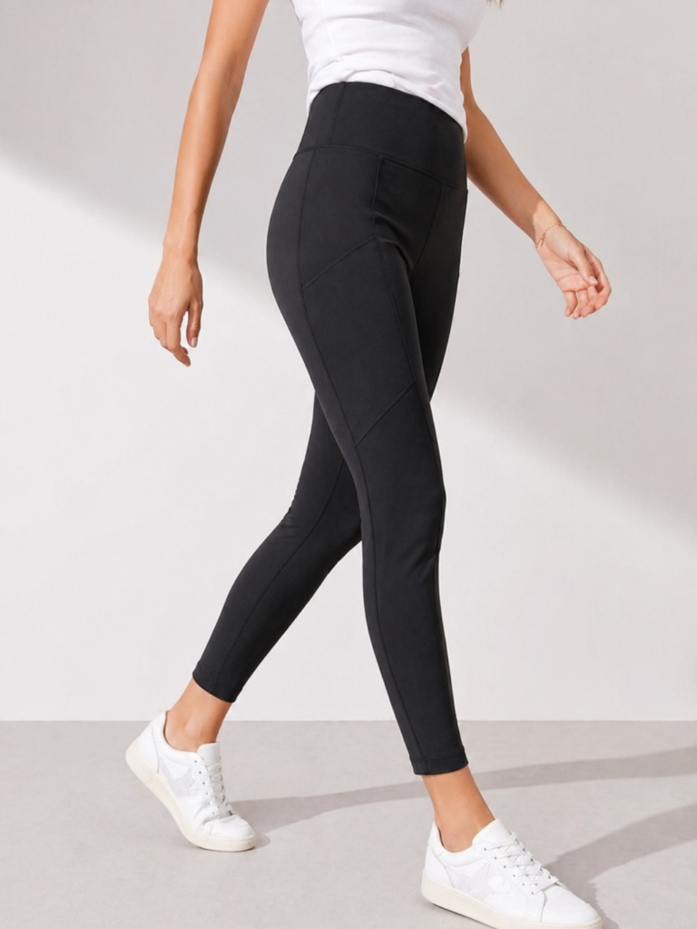 Athleta Stellar City Tight Black 8 High Rise 27” Commuter Travel Pant Euroluxe